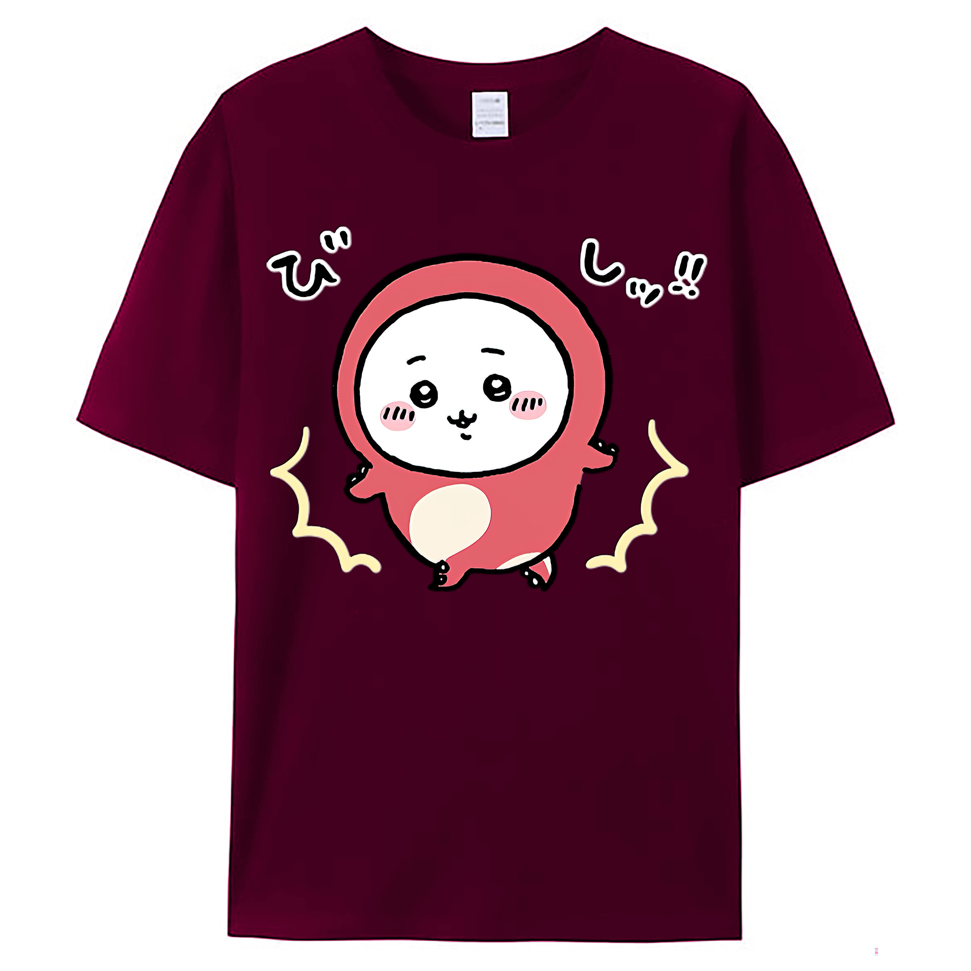 （画像用） ちいかわ ちいかわ Chii-kawa chiikawa レディースカジュアルプリントTシャツ（綿100％）